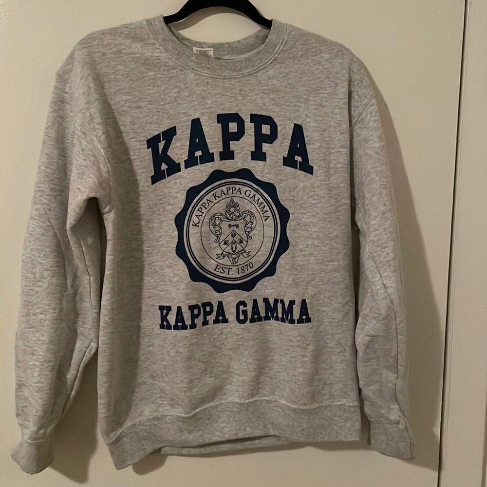 Kappa Kappa Gamma Gray Crewneck Sweatshirt
